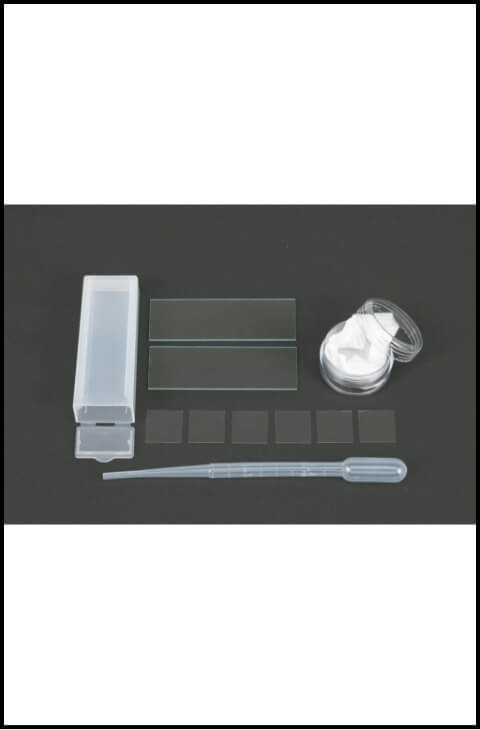 スライドグラス、カバーグラス、スポイトセット