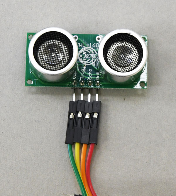 超音波距離センサーを接続する ロータリーエンコーダー、超音波距離センサーをキータッチにつなげる