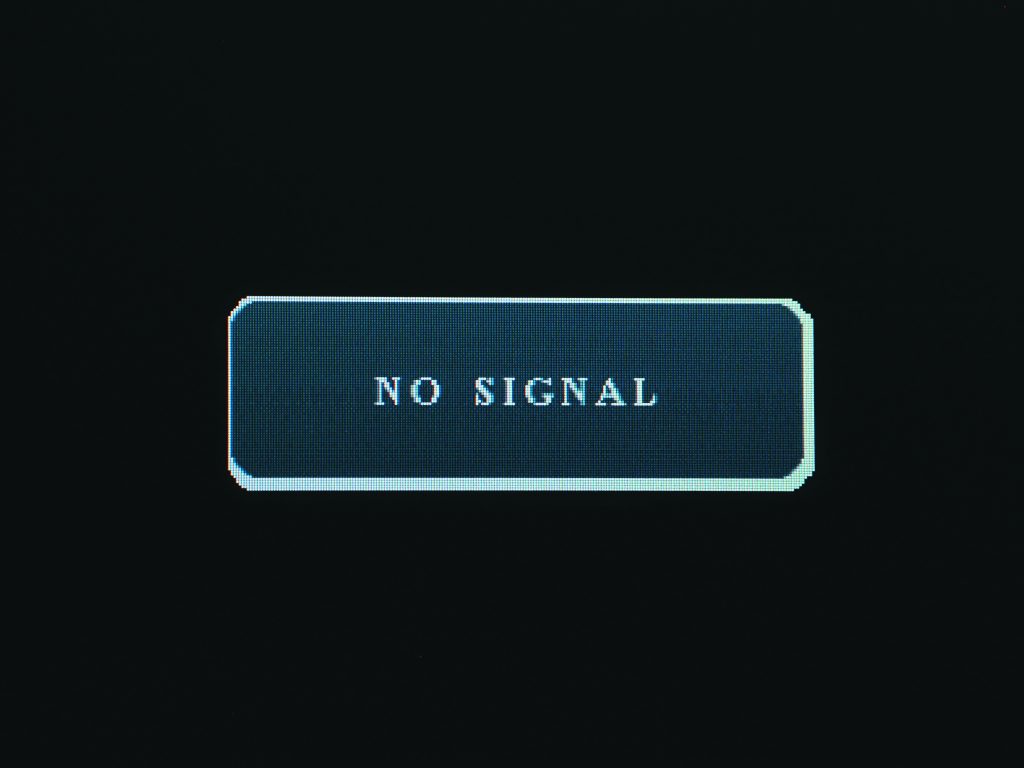 「No Signal」の表示