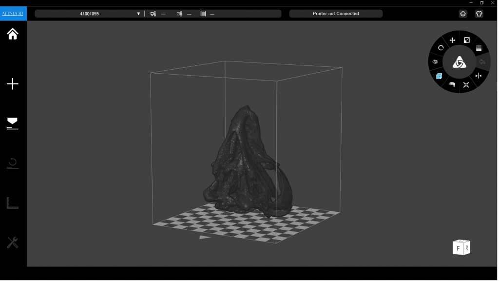 3Dモデルの大きさなどを出力できるように調整