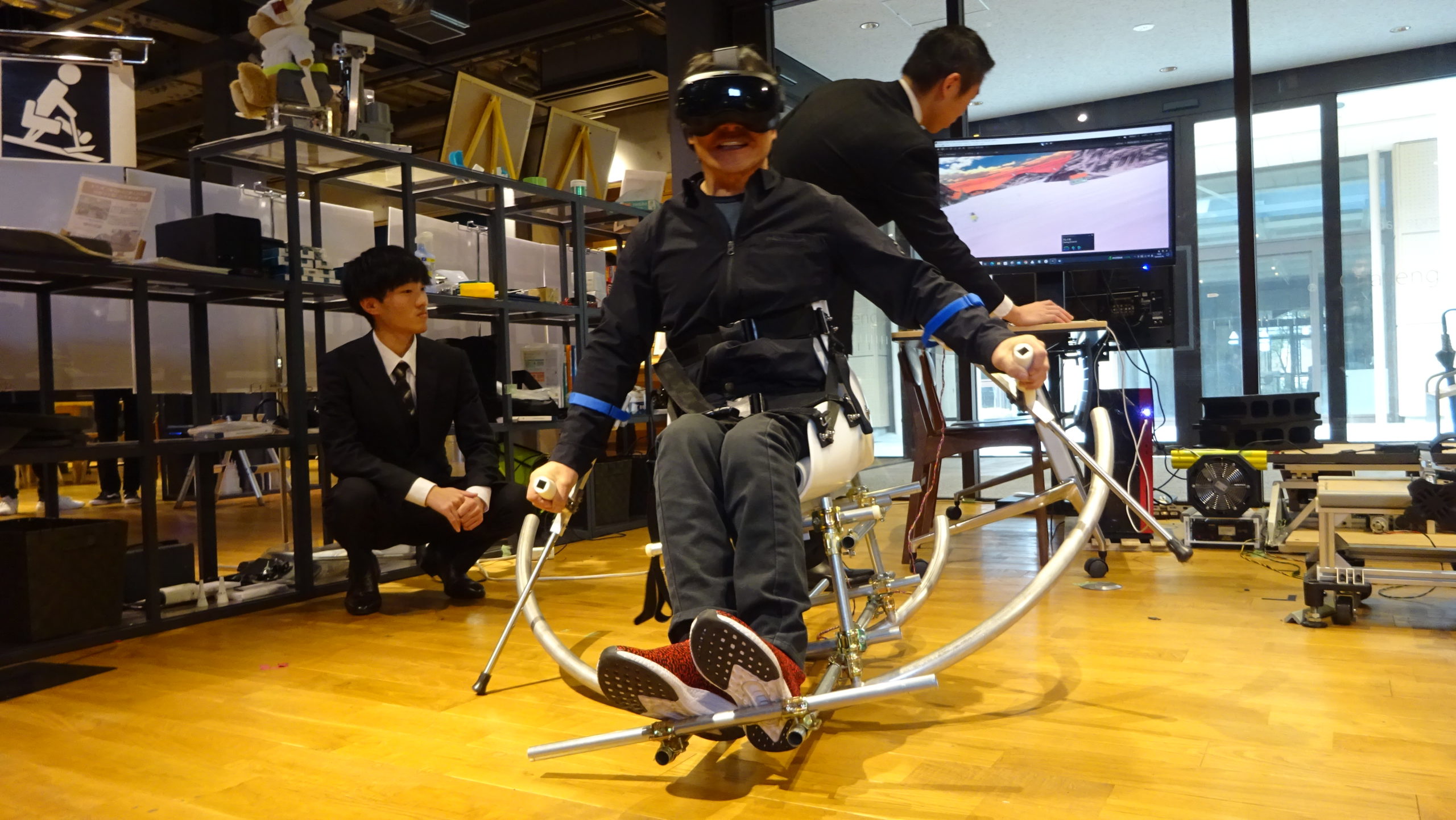 【コカトピ！】VRでチェアスキーの練習ができる装置ができた！
